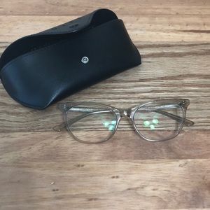 Diff eyewear jade clear tan glasses